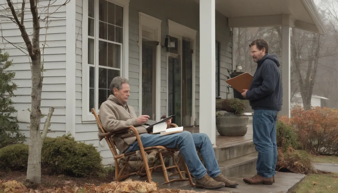 A homeowner talking with a local tree provider in the Camden area